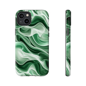 Verdant Wave Elegance - Protective Phone Case