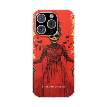 Haunting Scarlet Descent iPhone 16 - Flexi Phone Case