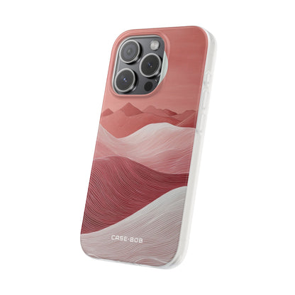 White Orb Dunes iPhone 15 Pro Case - Soft
