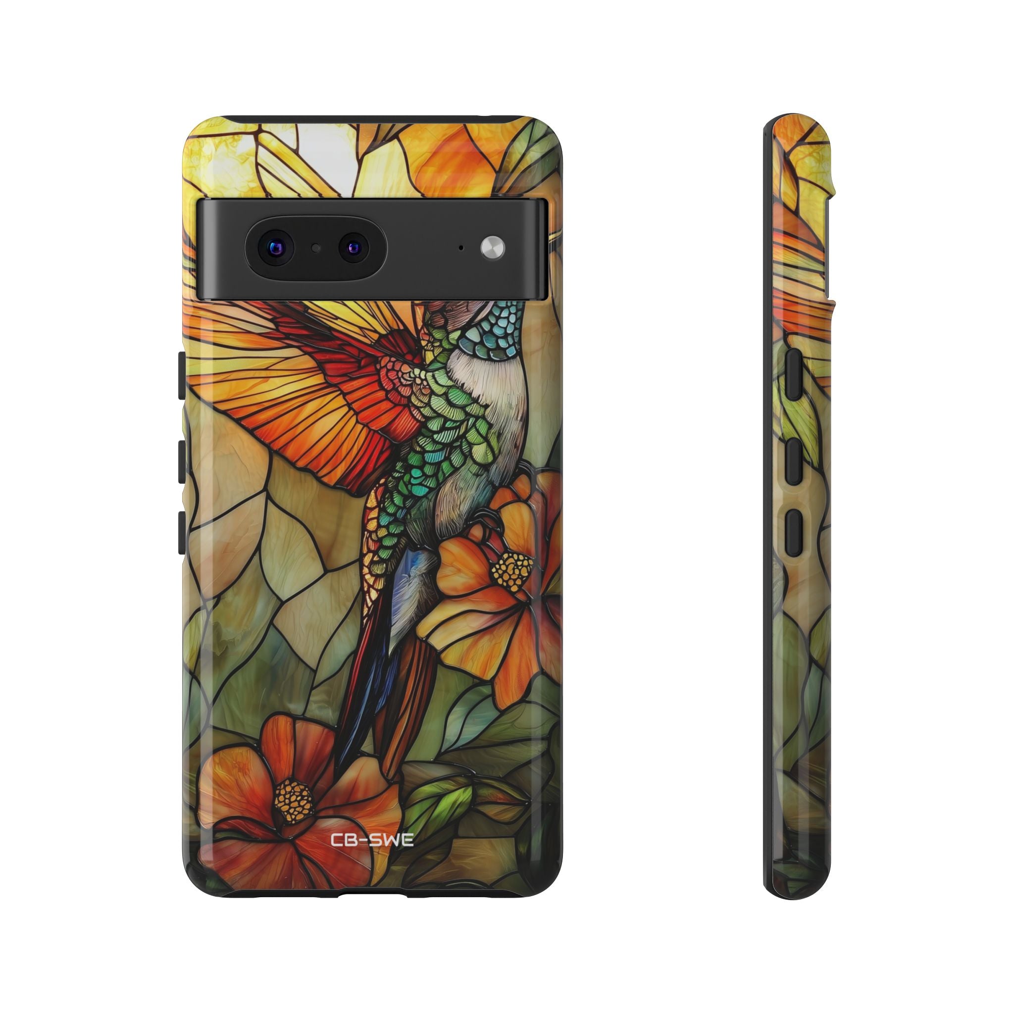 Hummingbird Dances Among Flowers - Google Pixel Case