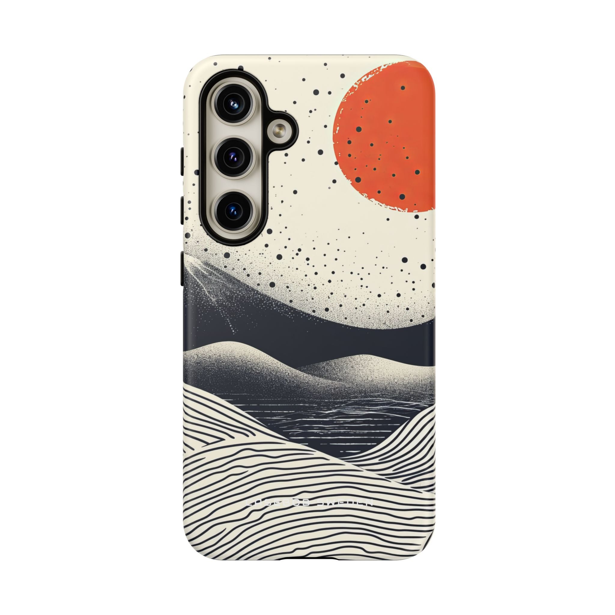 Red Sun Over Flowing Horizons Samsung S24 - Tough Phone Case