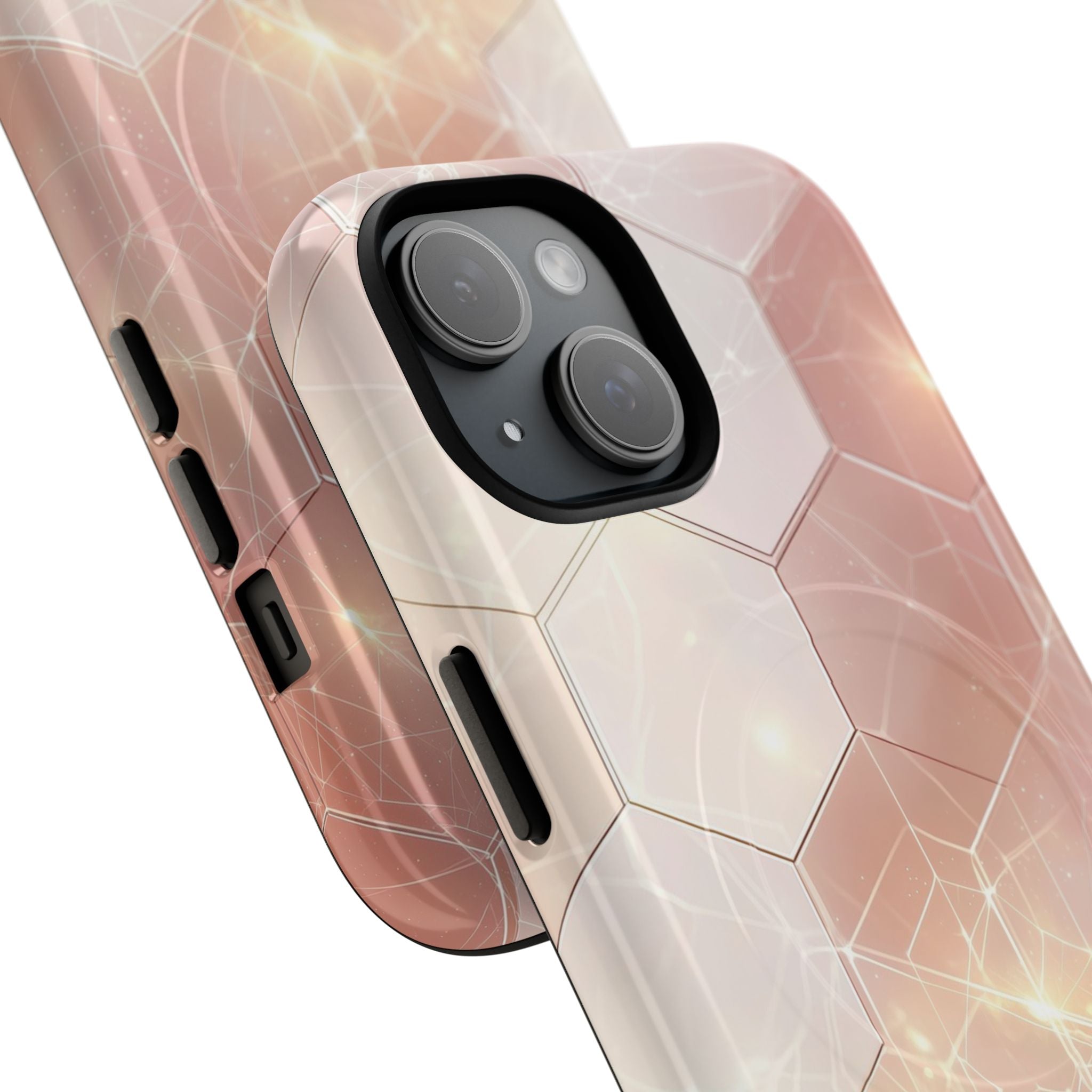 Honeycomb Glow iPhone 15 Case - Tough+