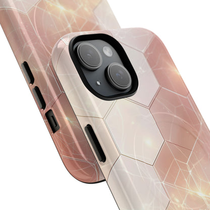 Honeycomb Glow iPhone 15 Case - Tough+