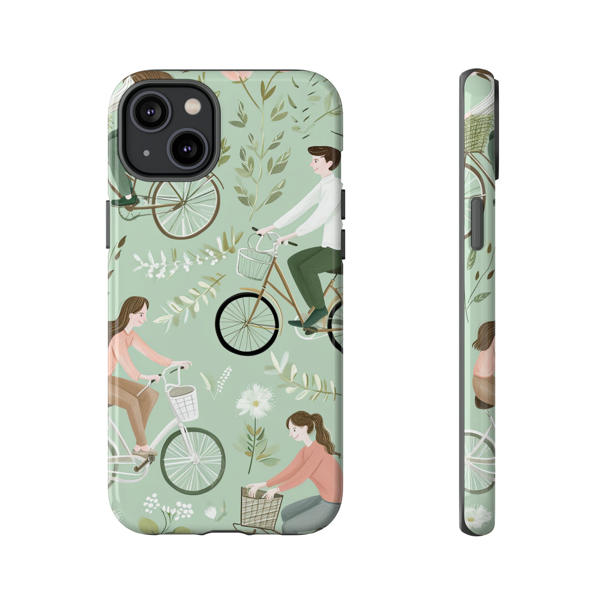 Pastel Bike Ride Romance - Protective Phone Case