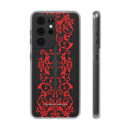 Gothic Crimson Symmetry Samsung S21 - Flexi Phone Case