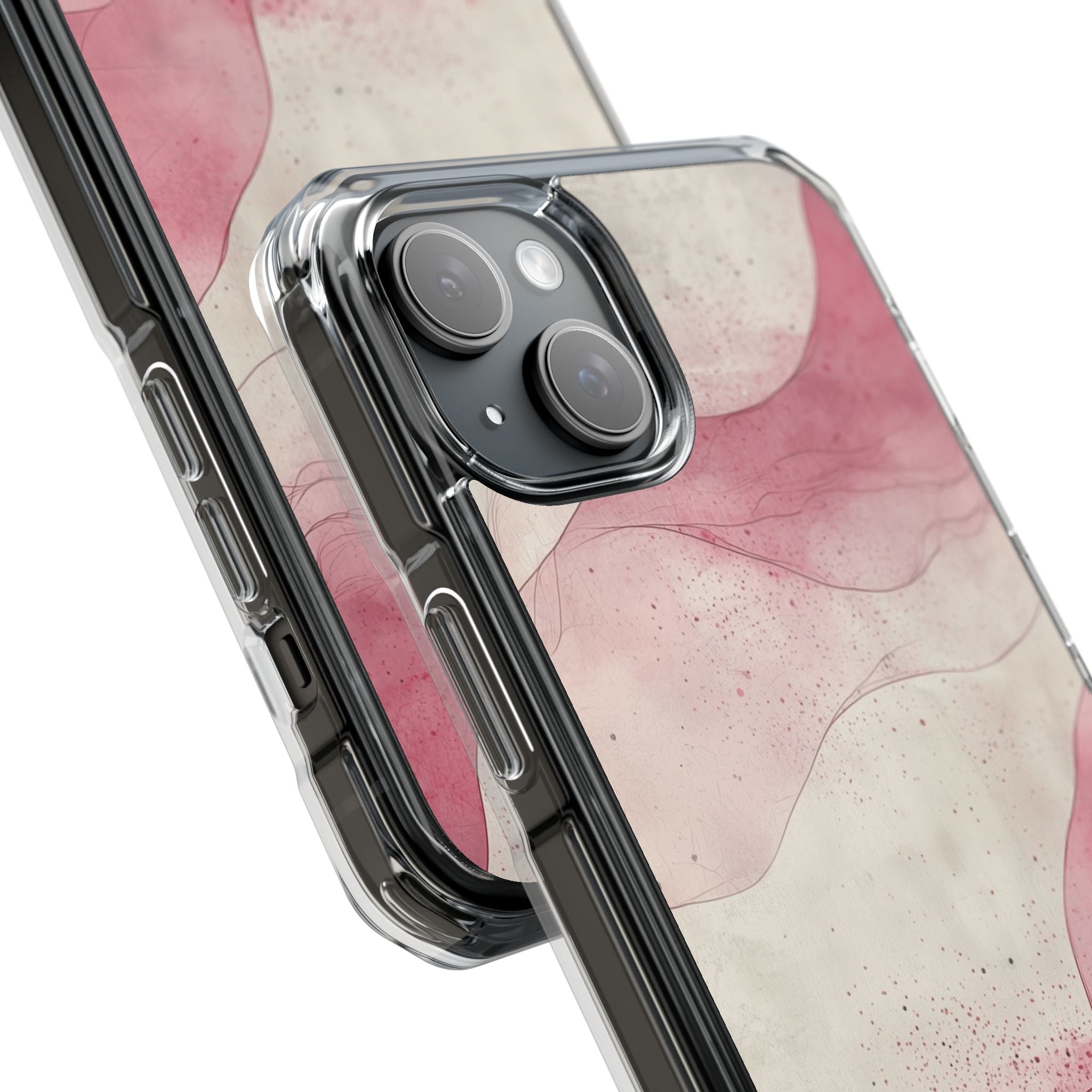 Crimson Waves iPhone 15 Plus Case - Impact