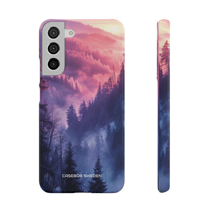 Misty Forest Serenity - Slim Samsung S22 Phone Case