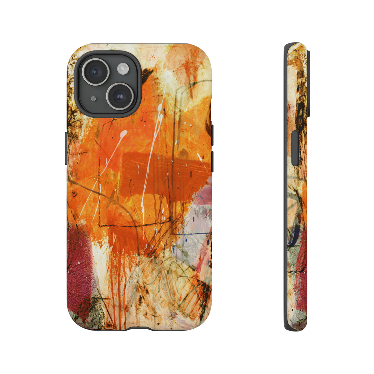 Abstract Orange Art - Protective Phone Case