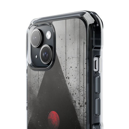 Crimson Core Geometry iPhone 15 - Impact Clear+