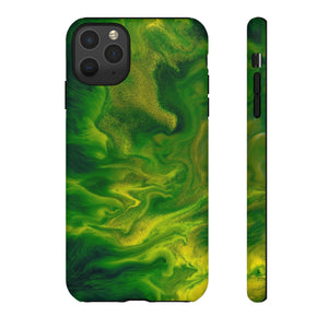 Green Smoke Ink Art iPhone Case (Protective) iPhone 11 Pro Max Matte Phone Case