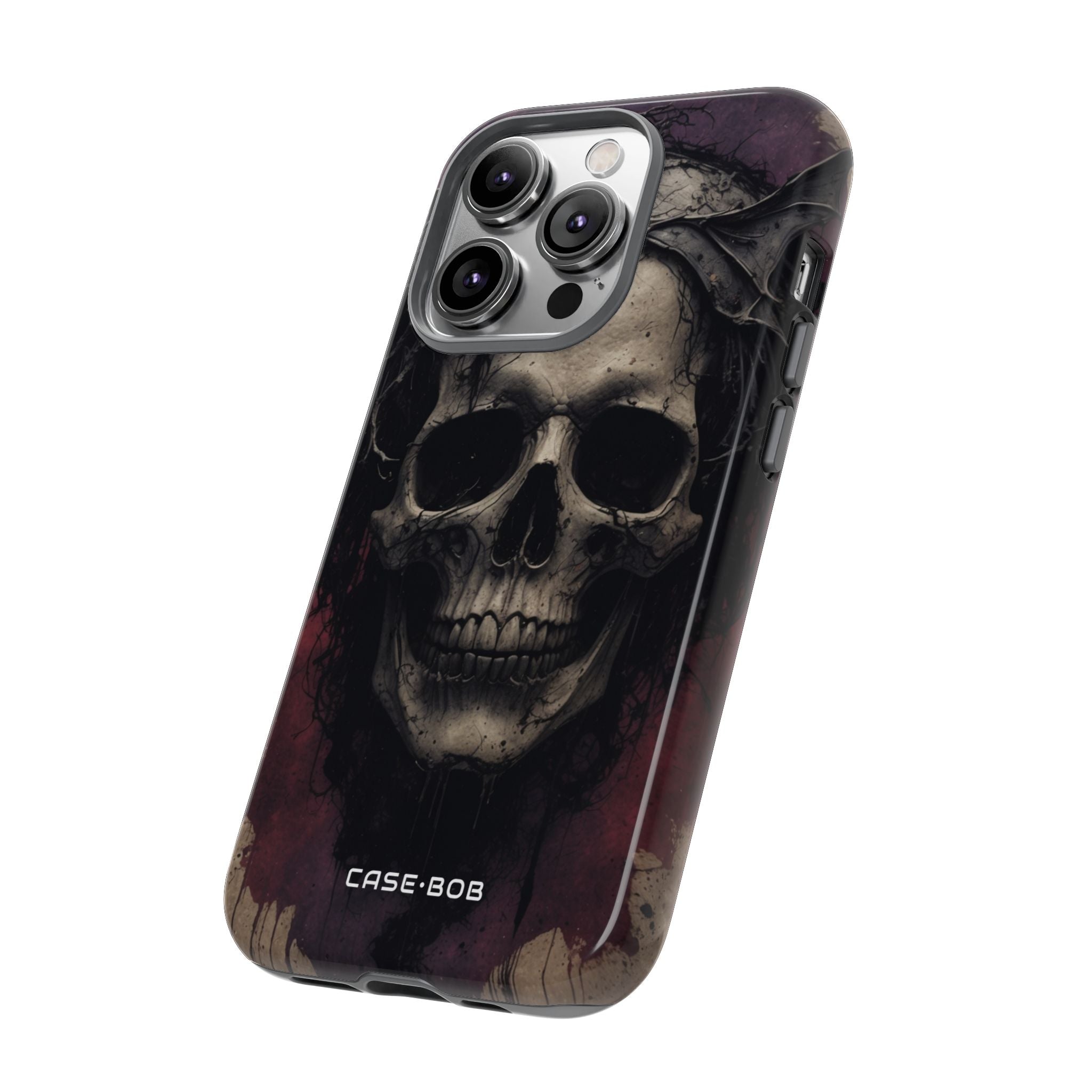 Gothic Skull Crown iPhone 14 Pro Case - Tough