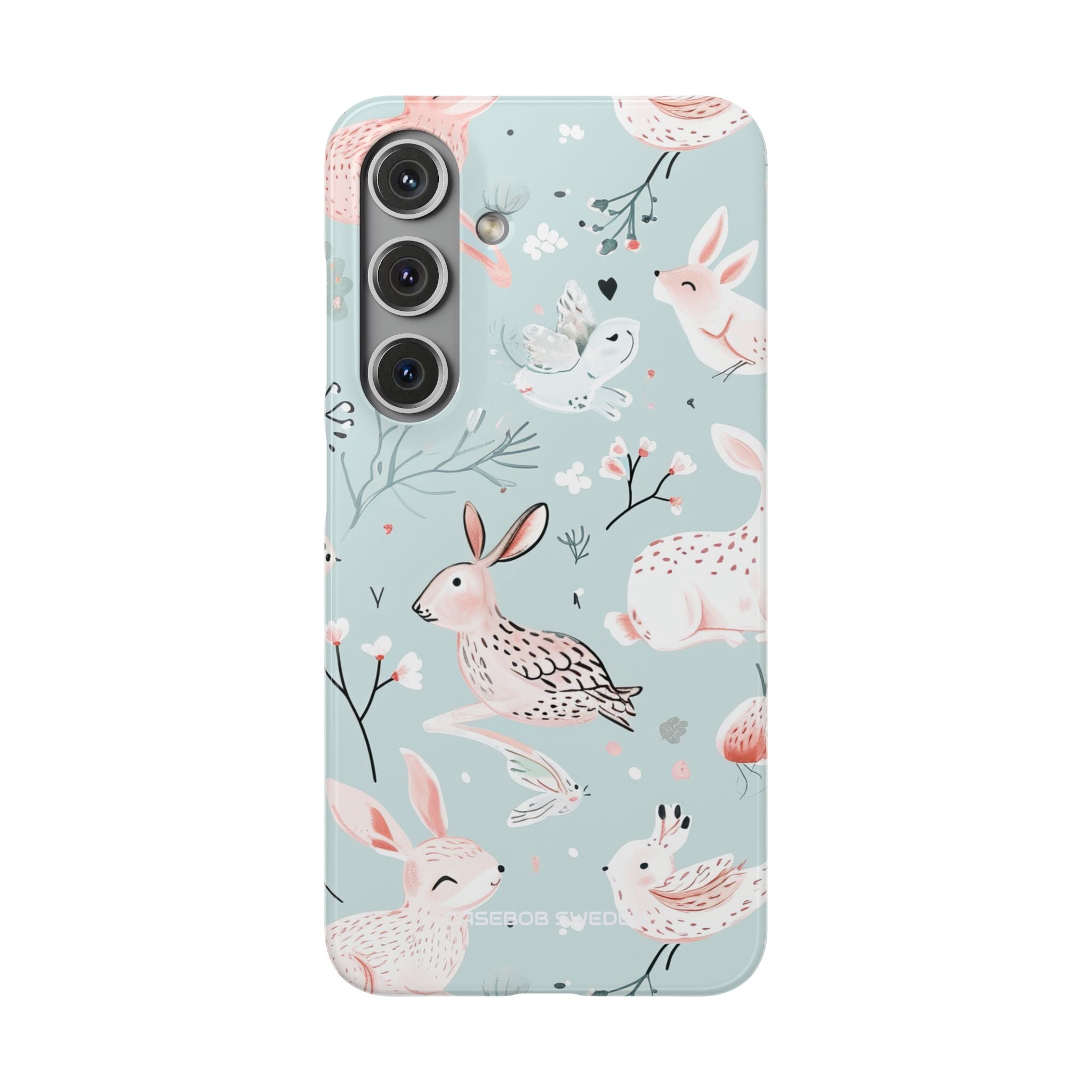 Whimsical Bunny Blossom - Slim Samsung S24 Phone Case