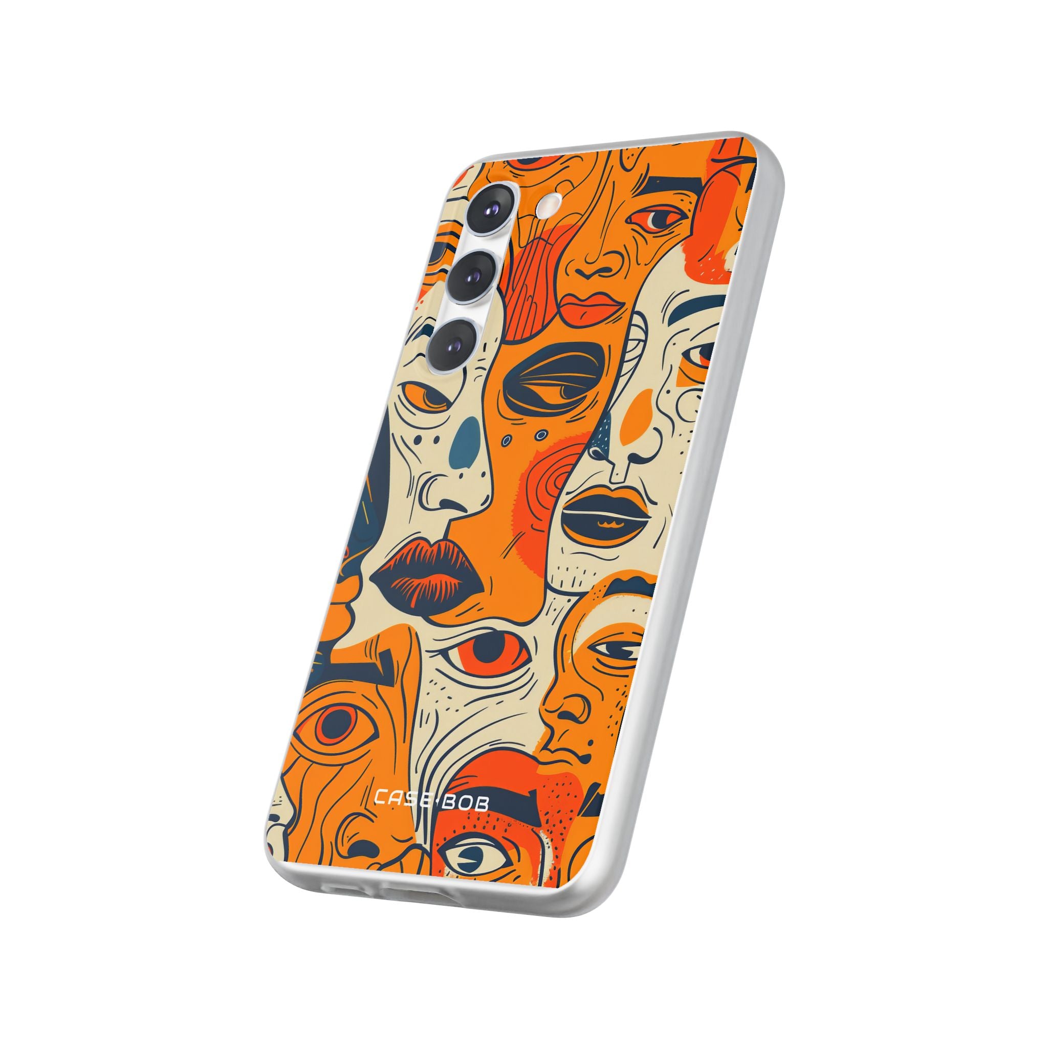 Tangled Faces Sunset Samsung S23 Plus Case - Soft