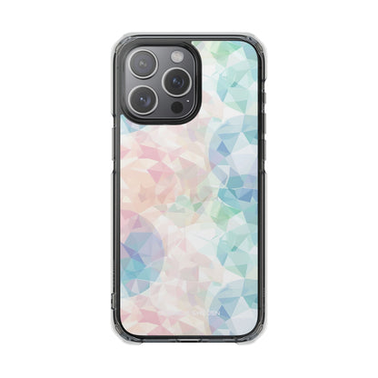 Pastel Geometry Background - Clear Impact iPhone 15 Phone Case