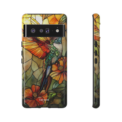 Hummingbird Dances Among Flowers - Google Pixel Case