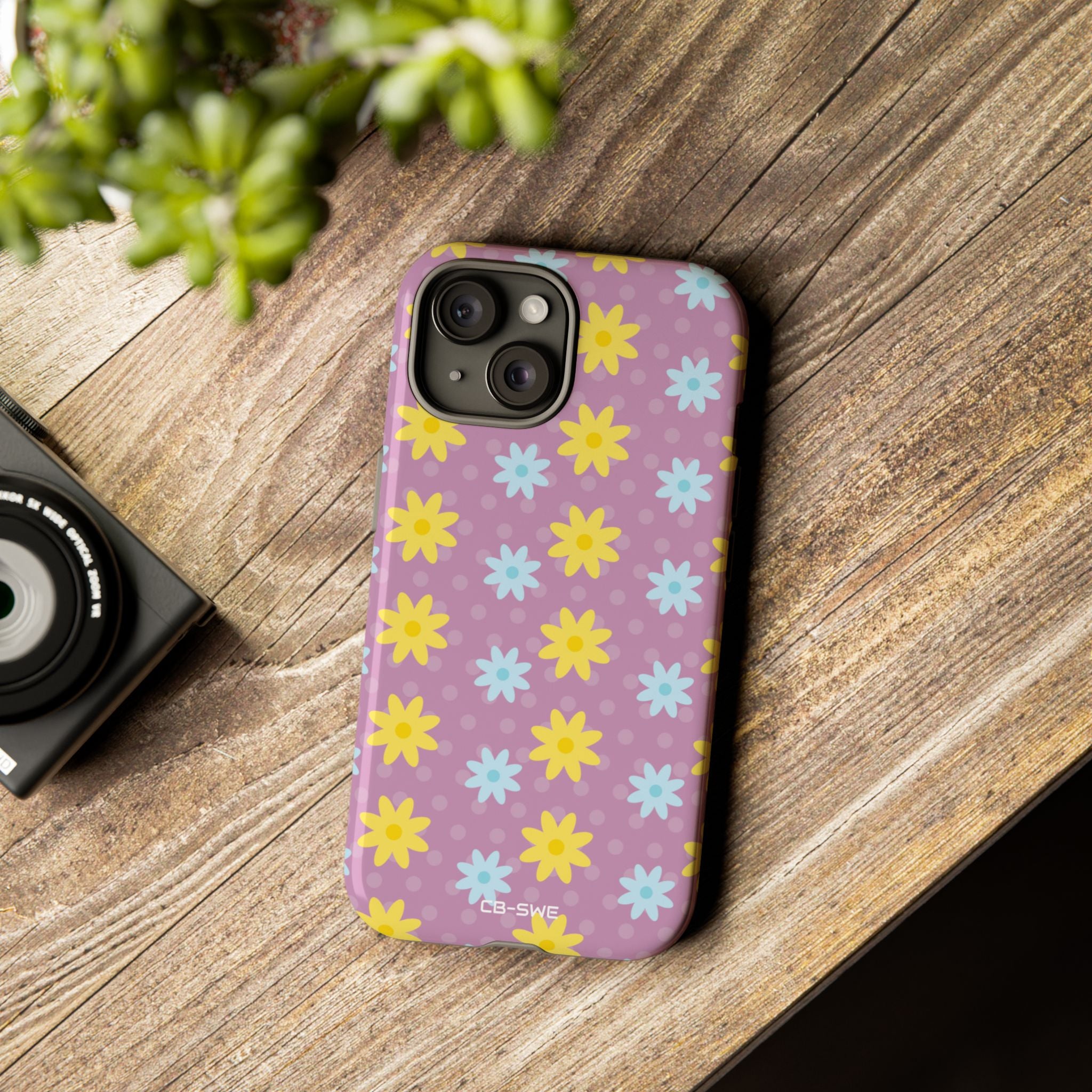 Flower Dots Dance - iPhone Case