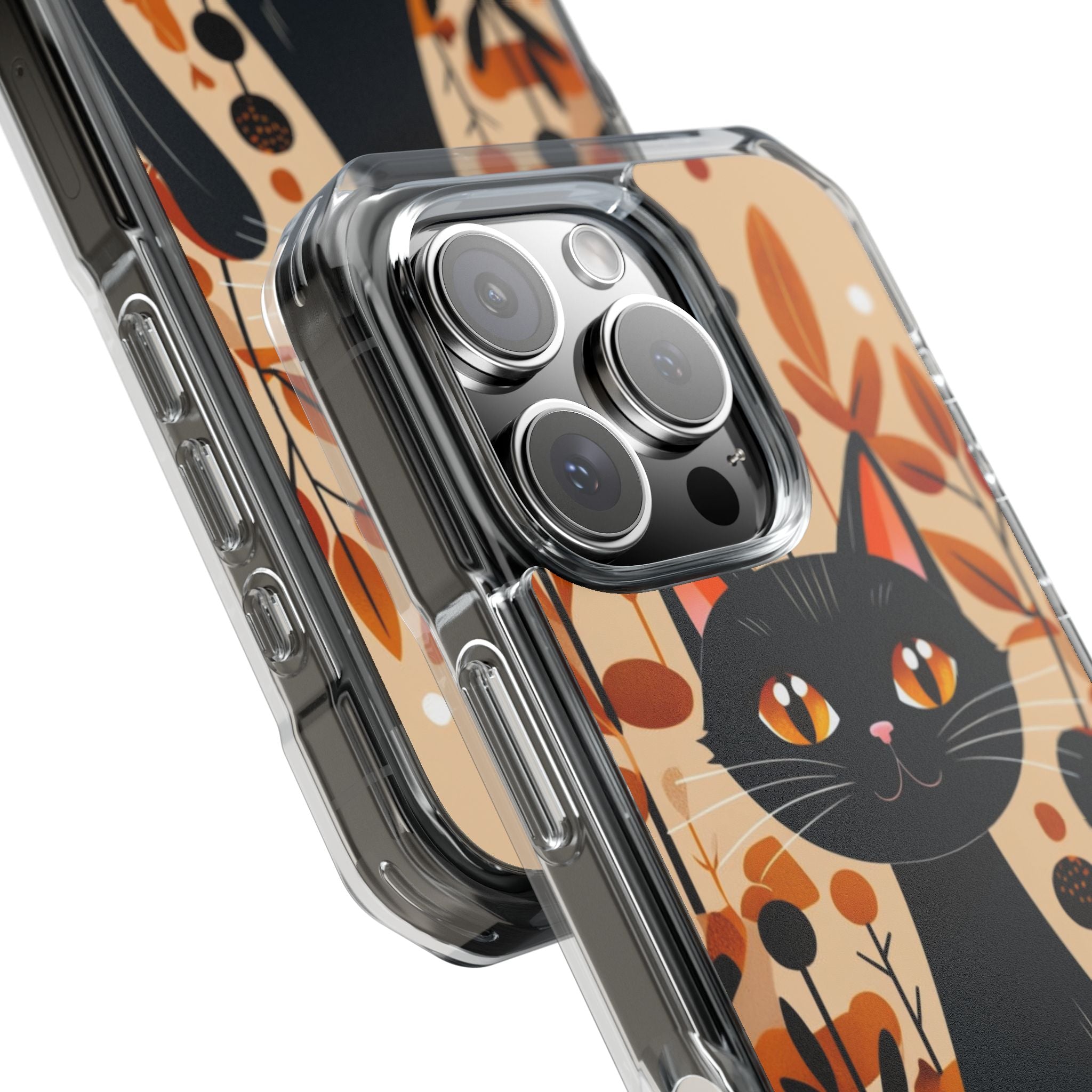 Autumnal Cat Whimsy iPhone Case - Impact