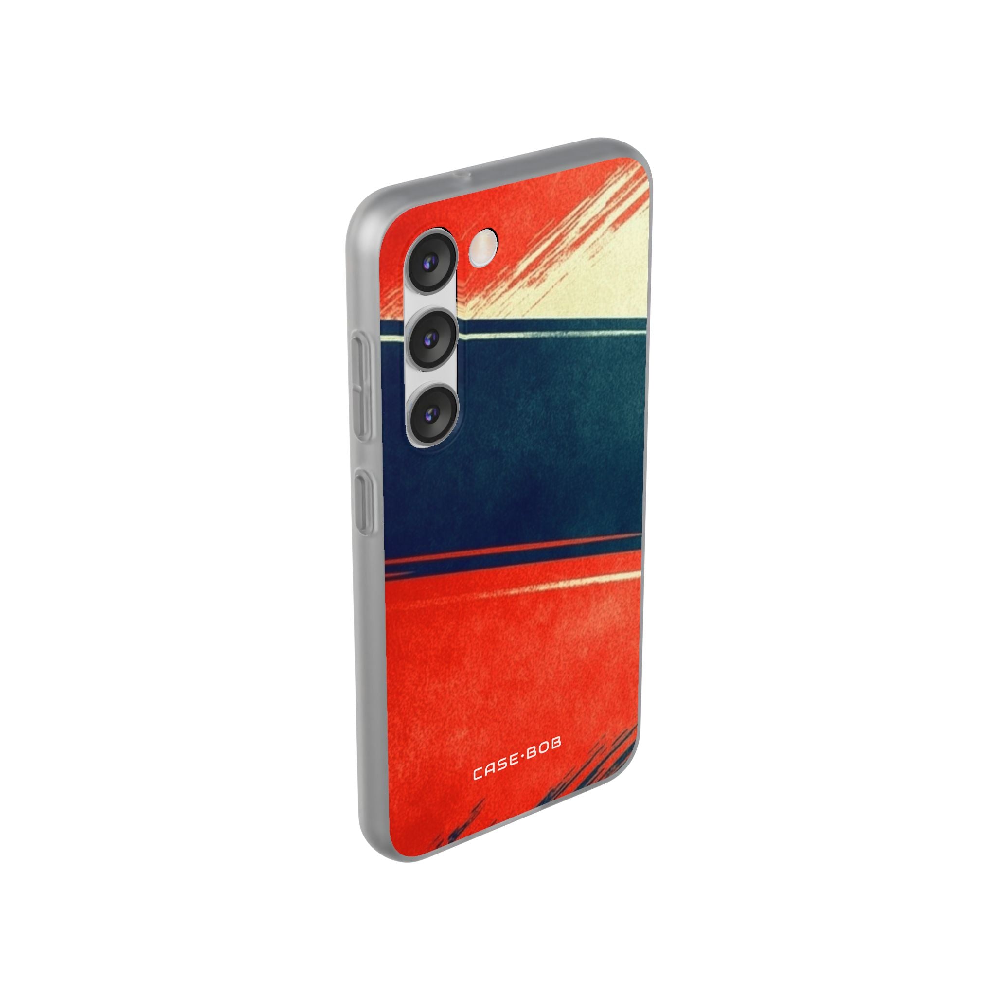 Blue Diagonal Motion Samsung S23 Case - Soft