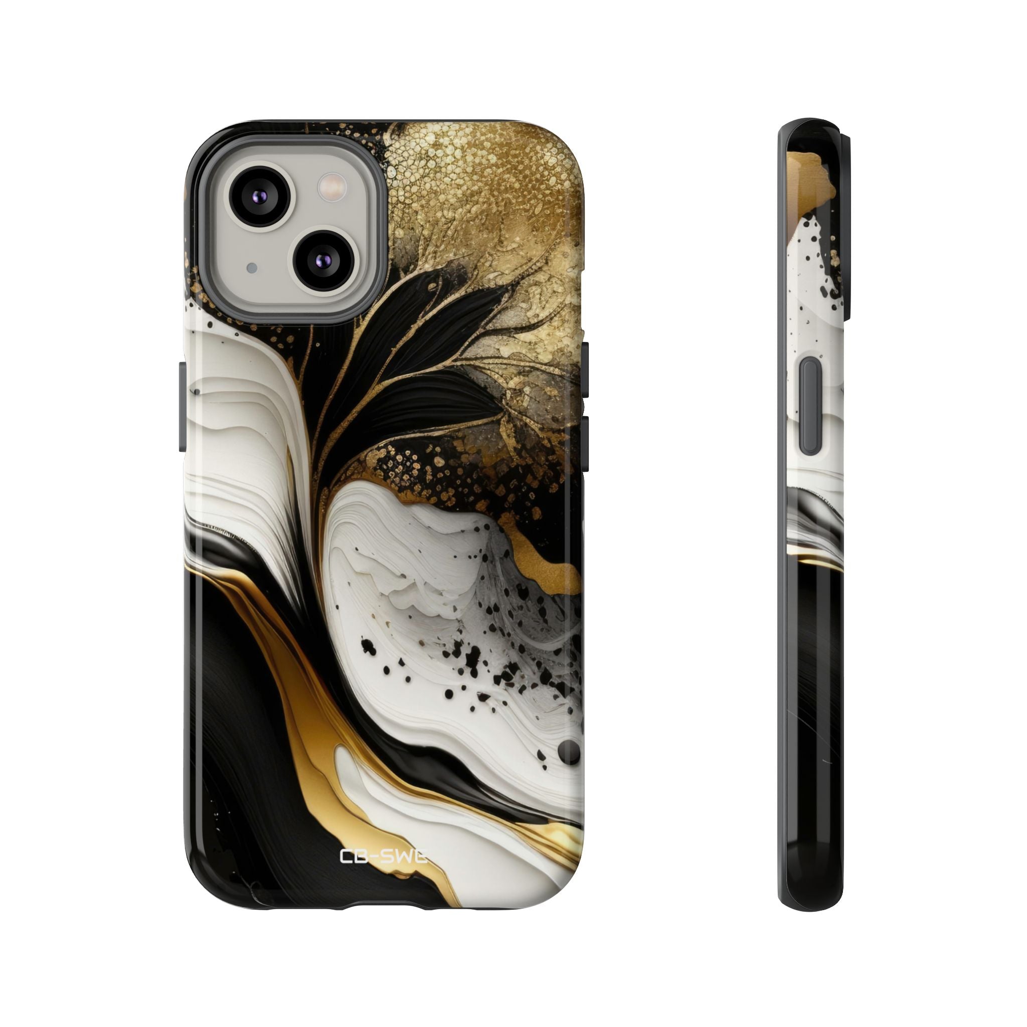 Gold Swirl Elegance - iPhone Case