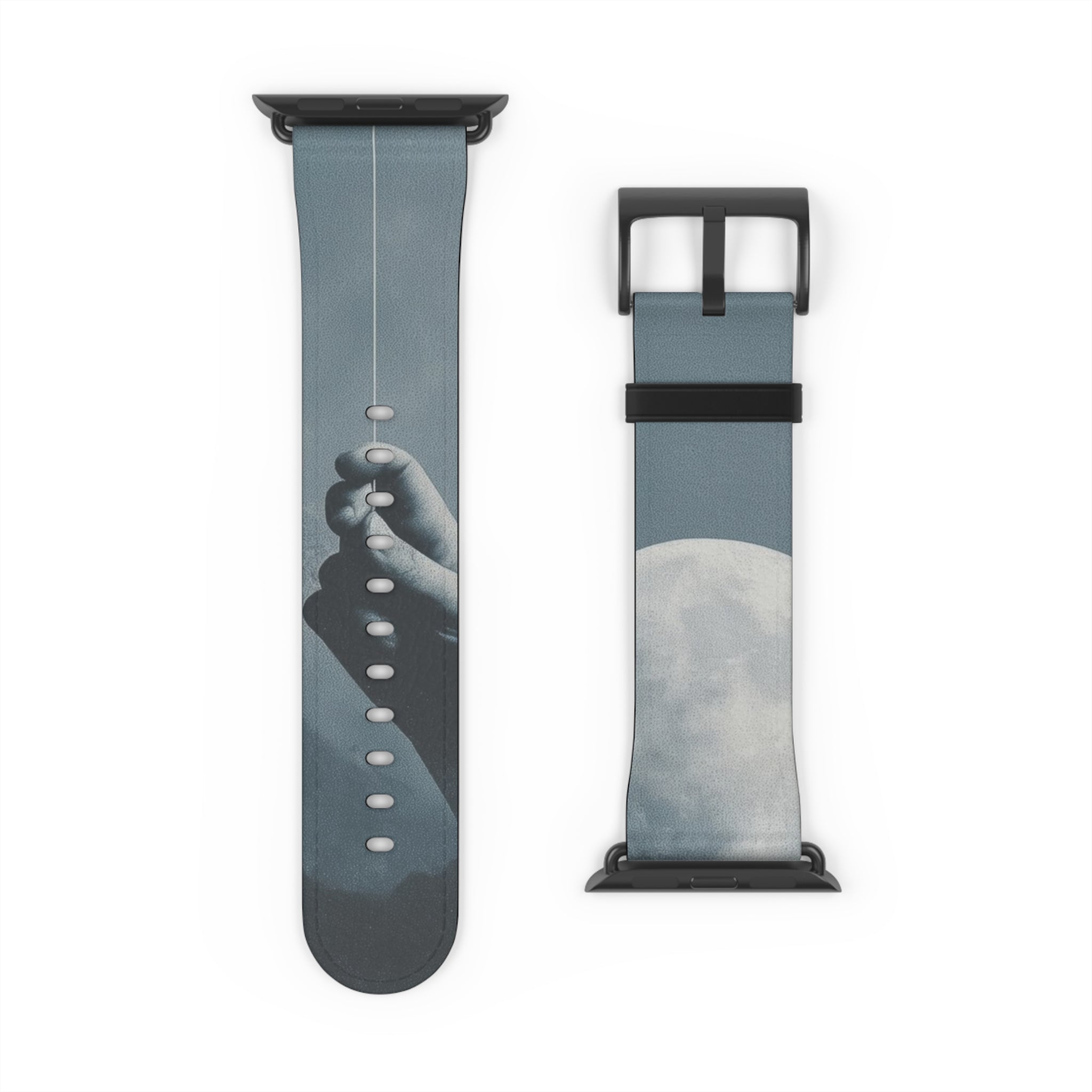 Moon Balloon Blue - Watch Band