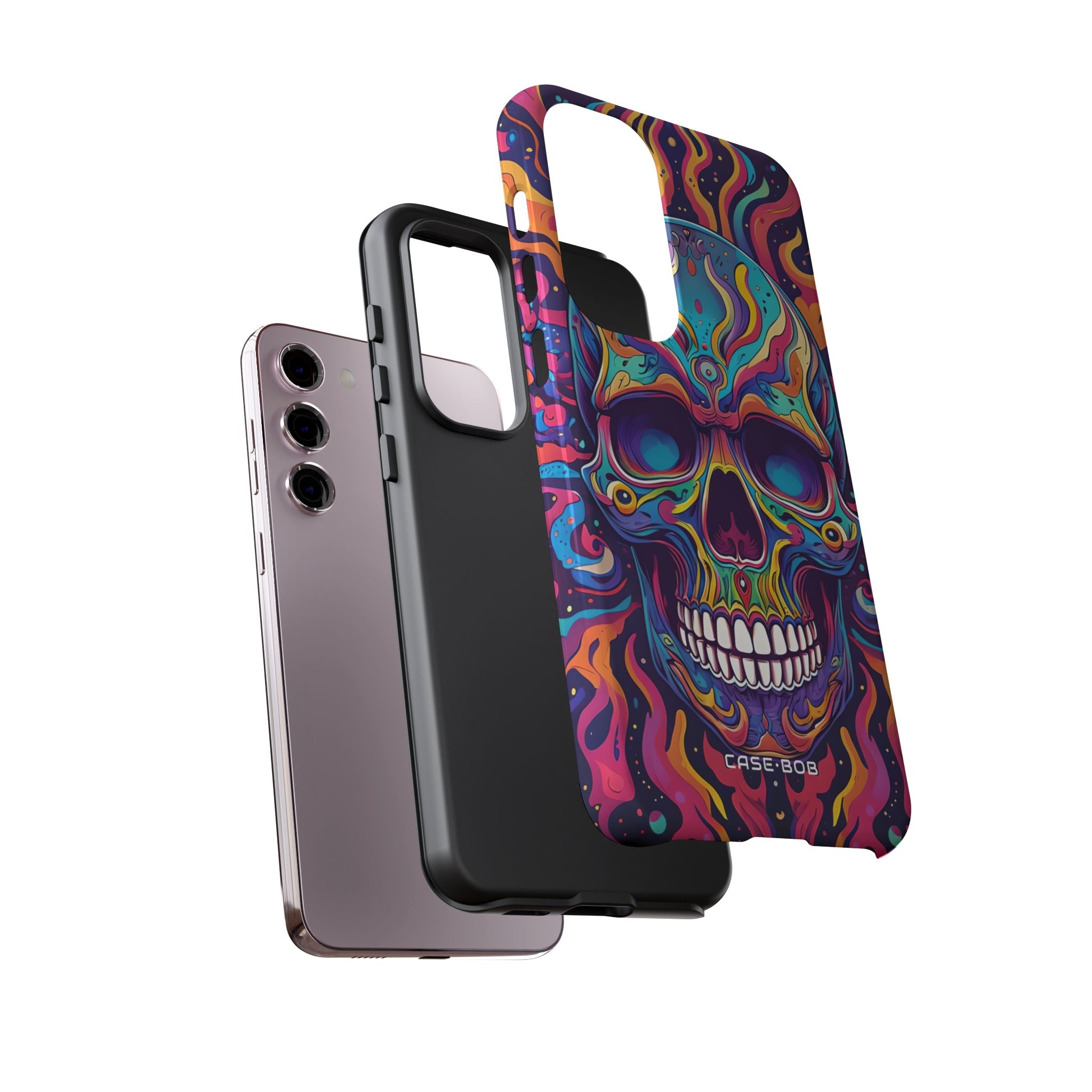 Flaming Skull Samsung S23 Plus Case - Tough