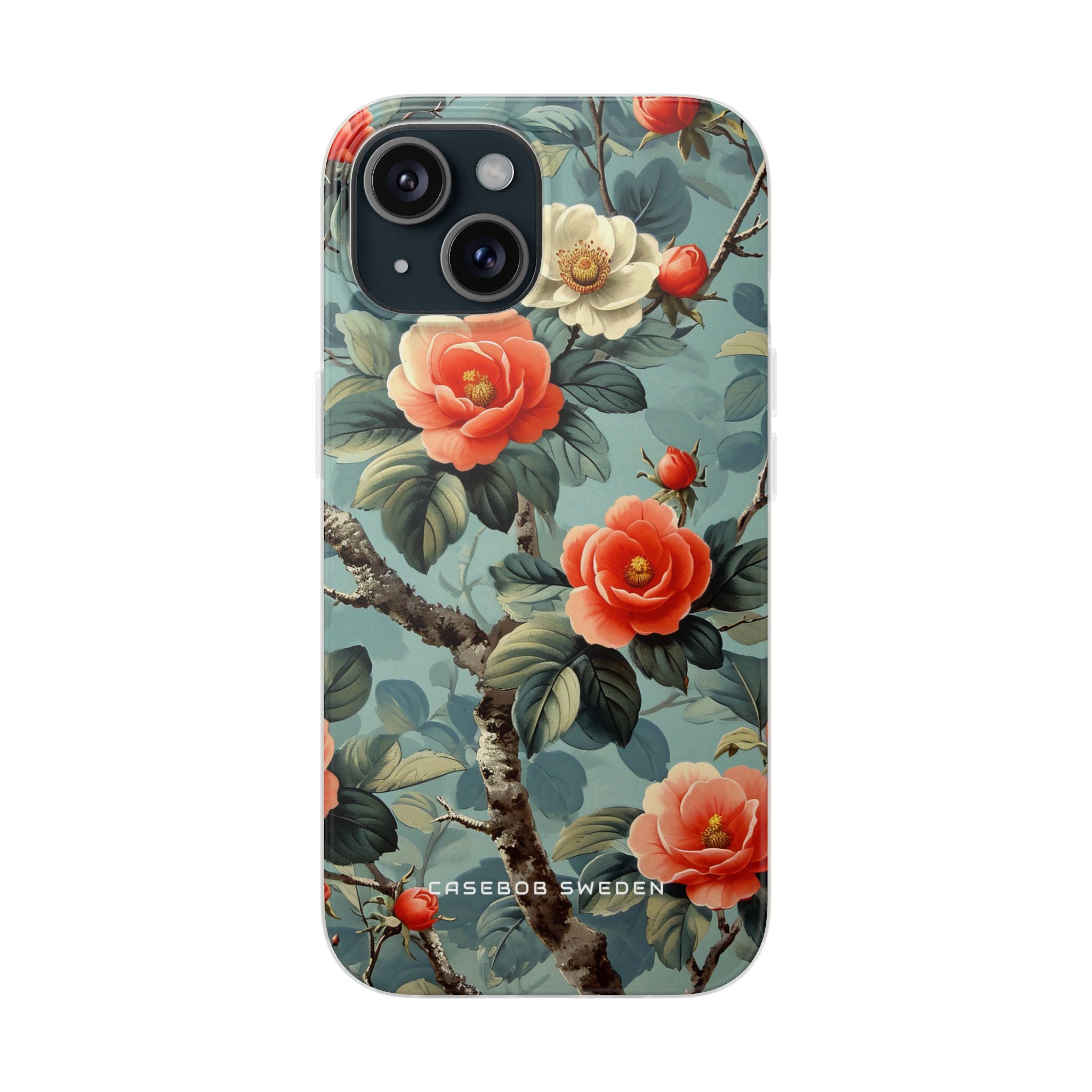 Vintage Floral Romance iPhone 15 - Flexi-Telefonhülle