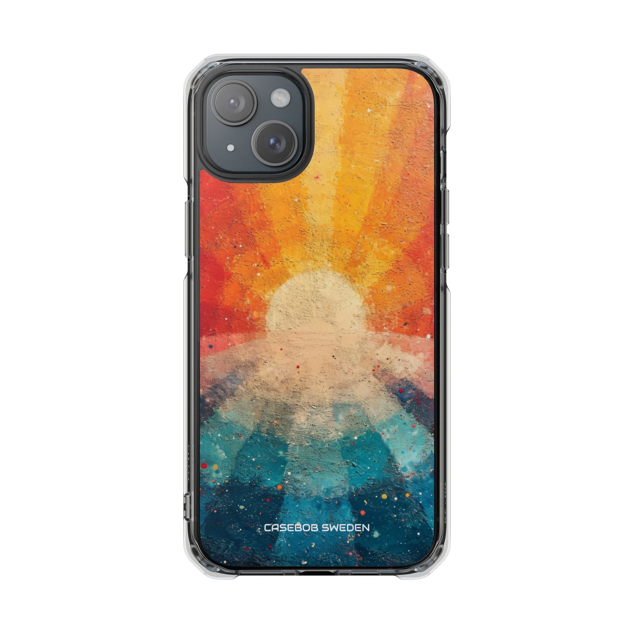 Sunburst Energy - Clear Impact iPhone 15 Phone Case