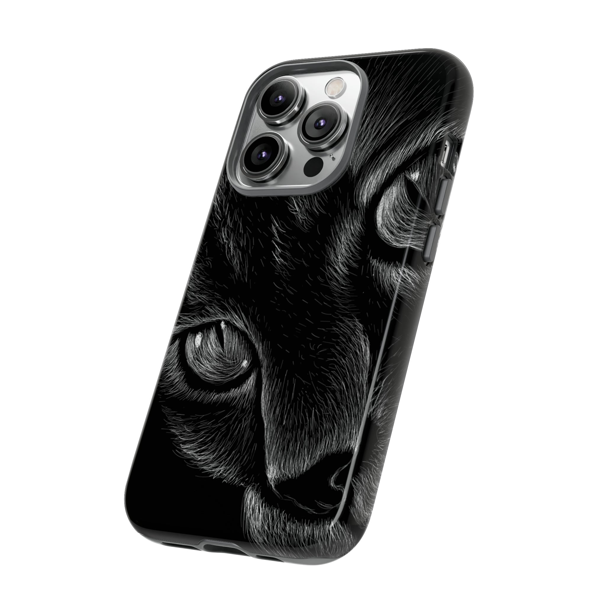 Pencil Drawing Cat - Protective Phone Case