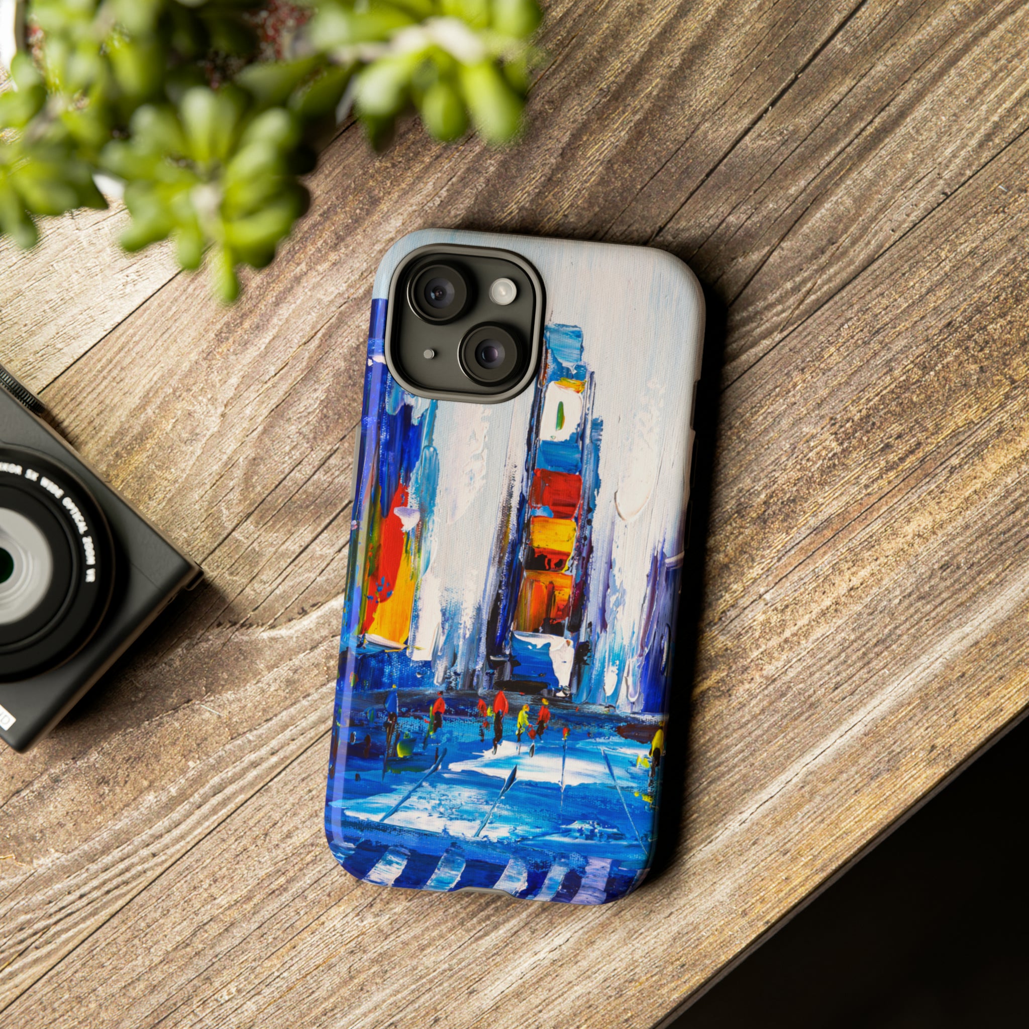 Oil Painting - City View of New York - Protective Phone Case