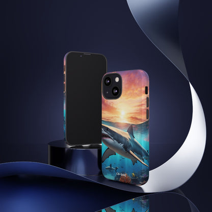 Shark Swims Through - iPhone Case