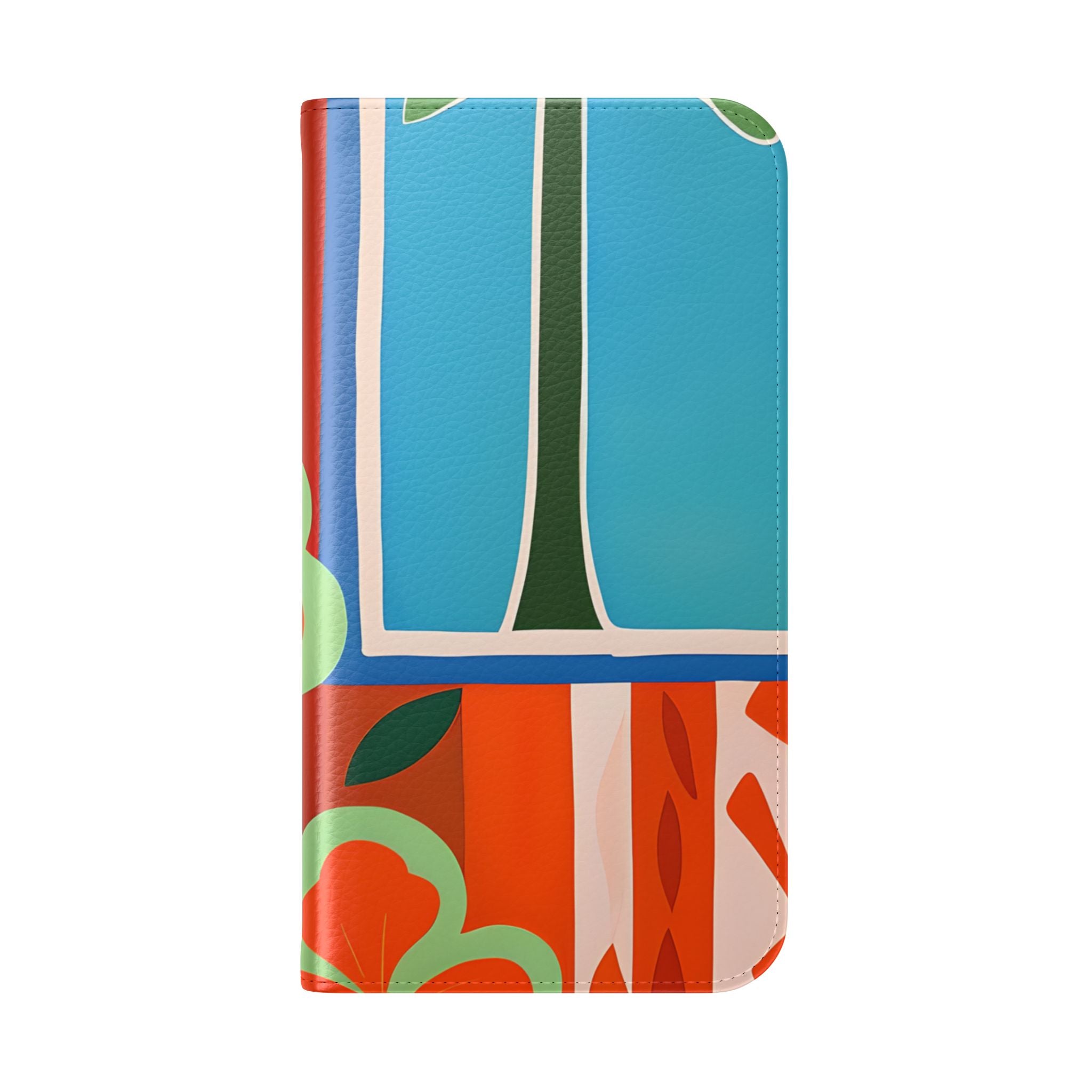 Orange Blossom Mozaïek - iPhone 16 Case - Portemonnee