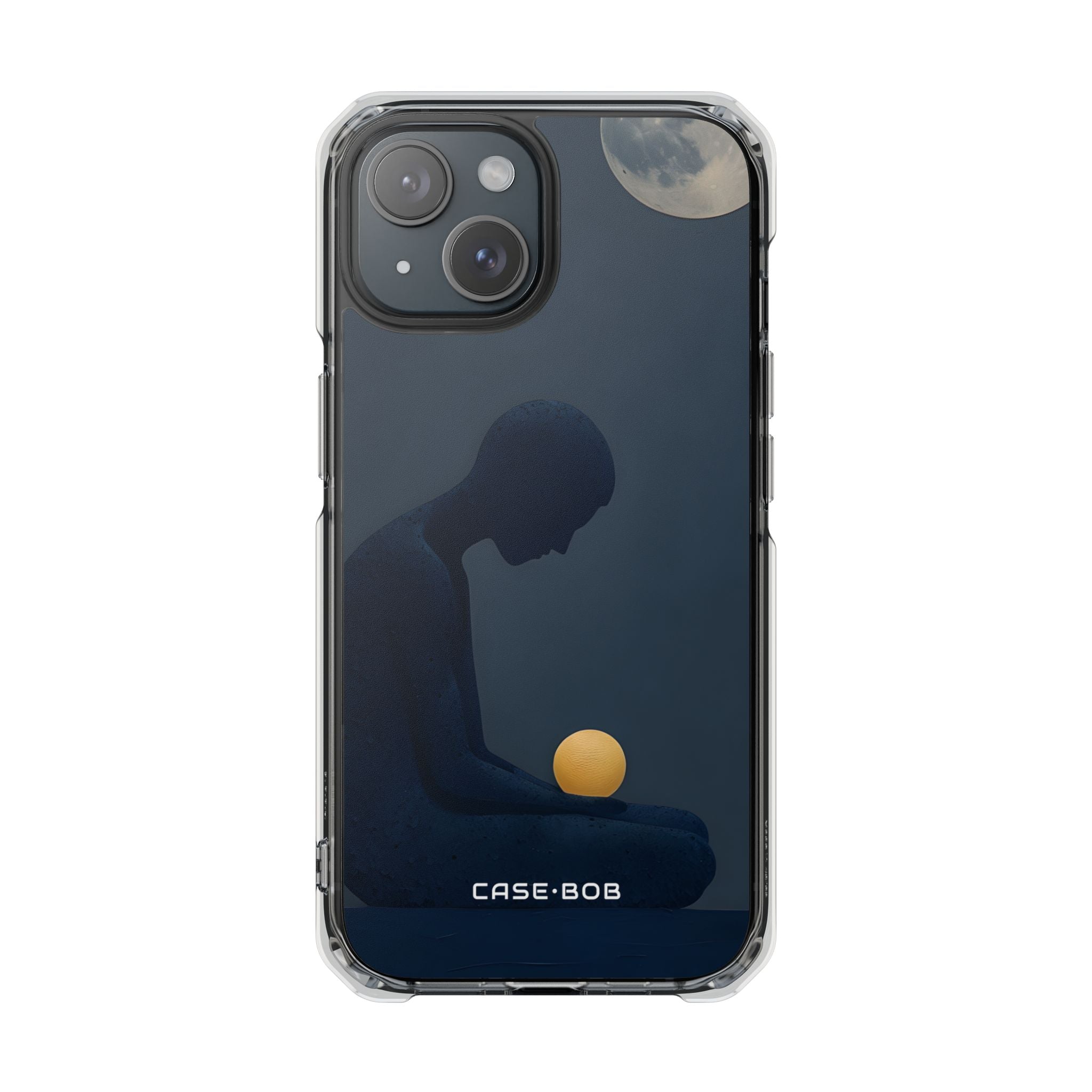 Navy Meditant iPhone 15 Case - Impact