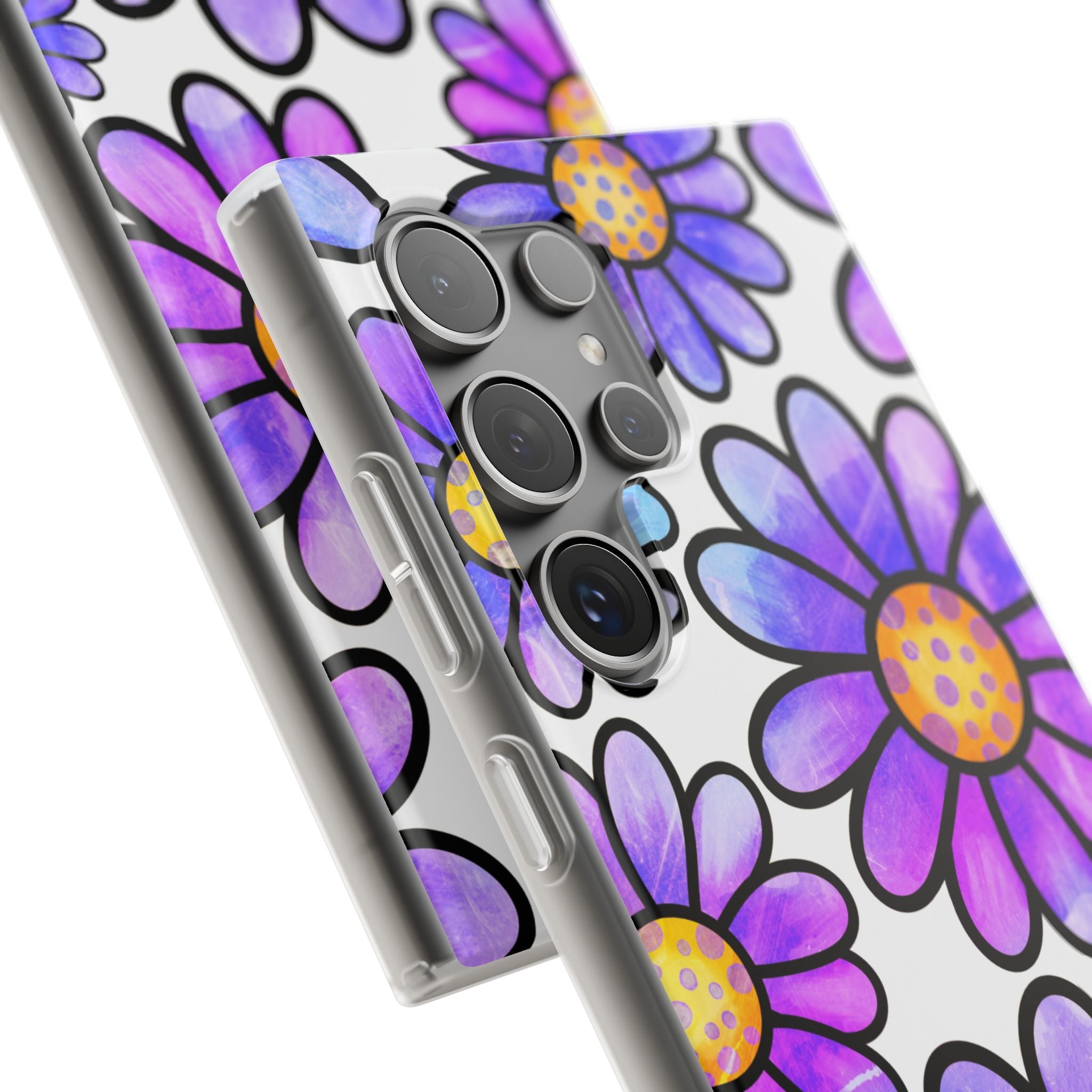Polka Dot Blooms Samsung S24 Ultra Case - Soft