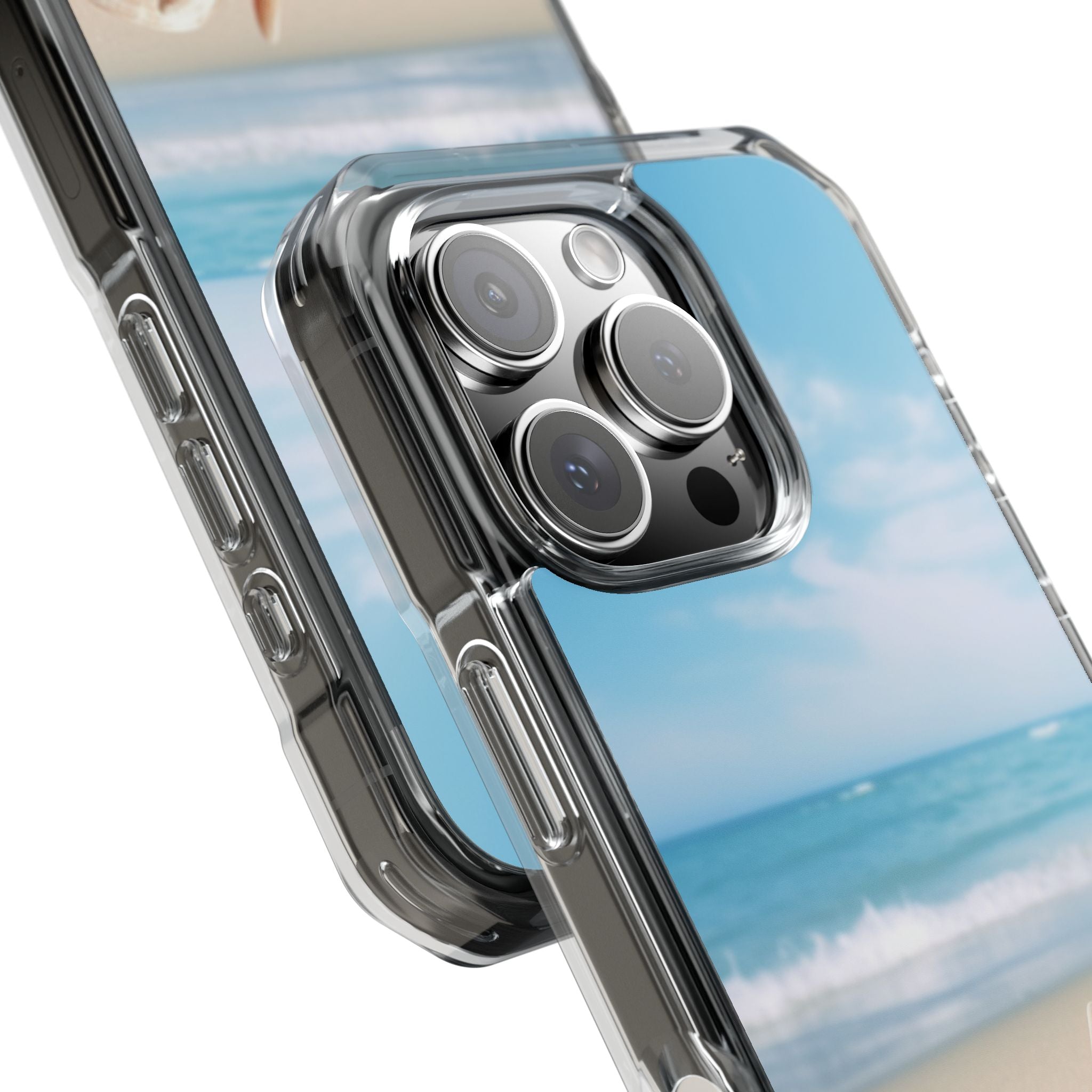 Shells Rest Beneath Waves iPhone Case - Impact