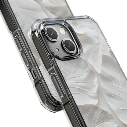 Elegant Leaf Relief iPhone Case - Impact