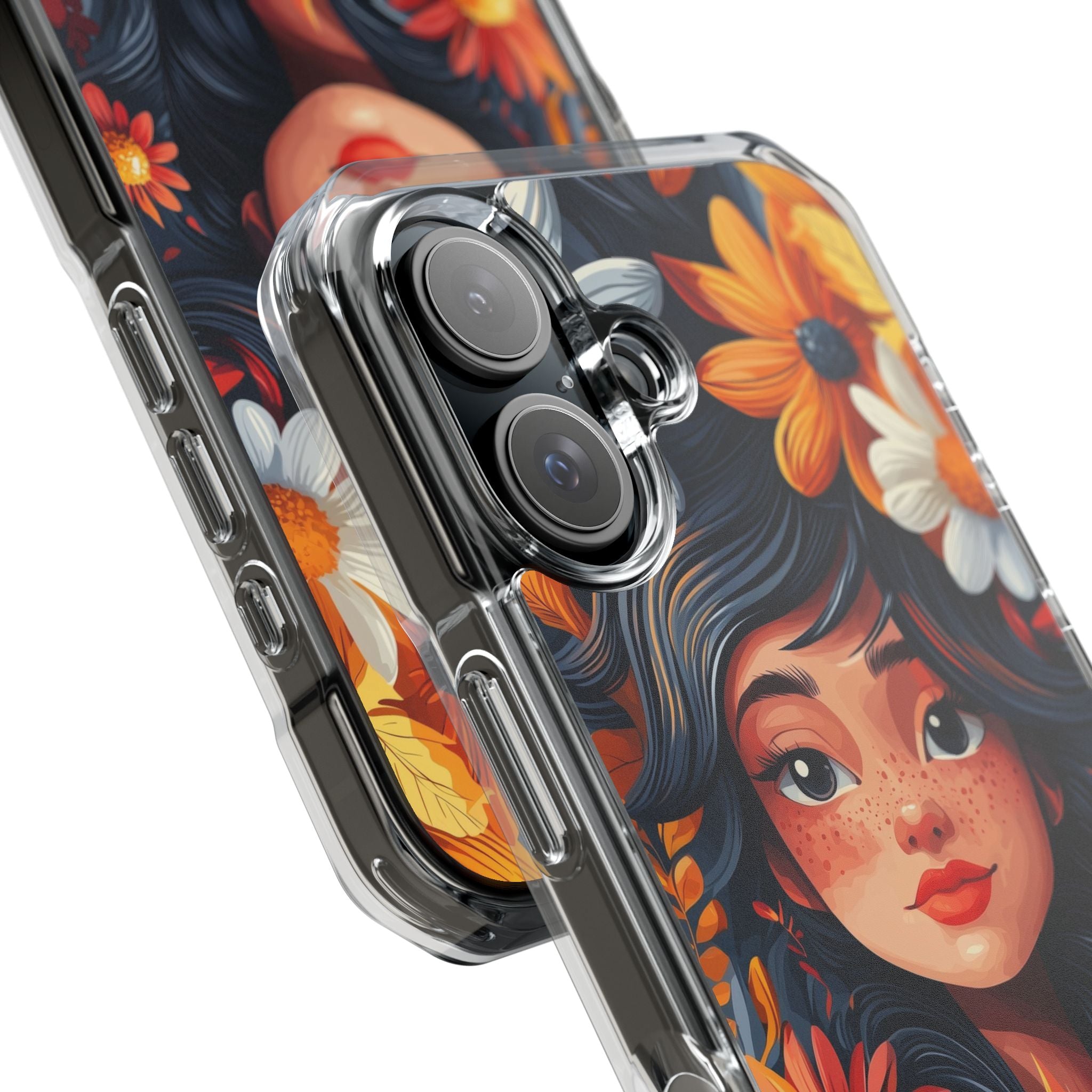 Floral Girl Smiles iPhone Case - Impact