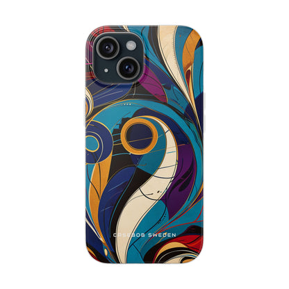 Vintage Vortex Harmony iPhone 15 - Flexi Phone Case