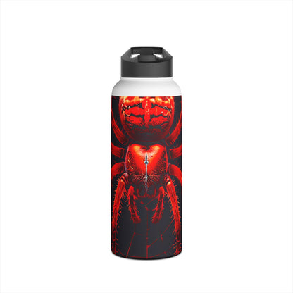 Crimson Spiderweb - Stainless Steel Water Bottle