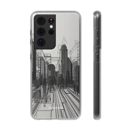 Urban Wireframe | Flexible Phone Case for Samsung Galaxy