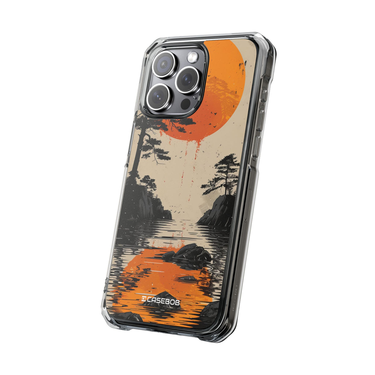 Sunkissed Serenity - Phone Case for iPhone (Clear Impact - Magnetic)