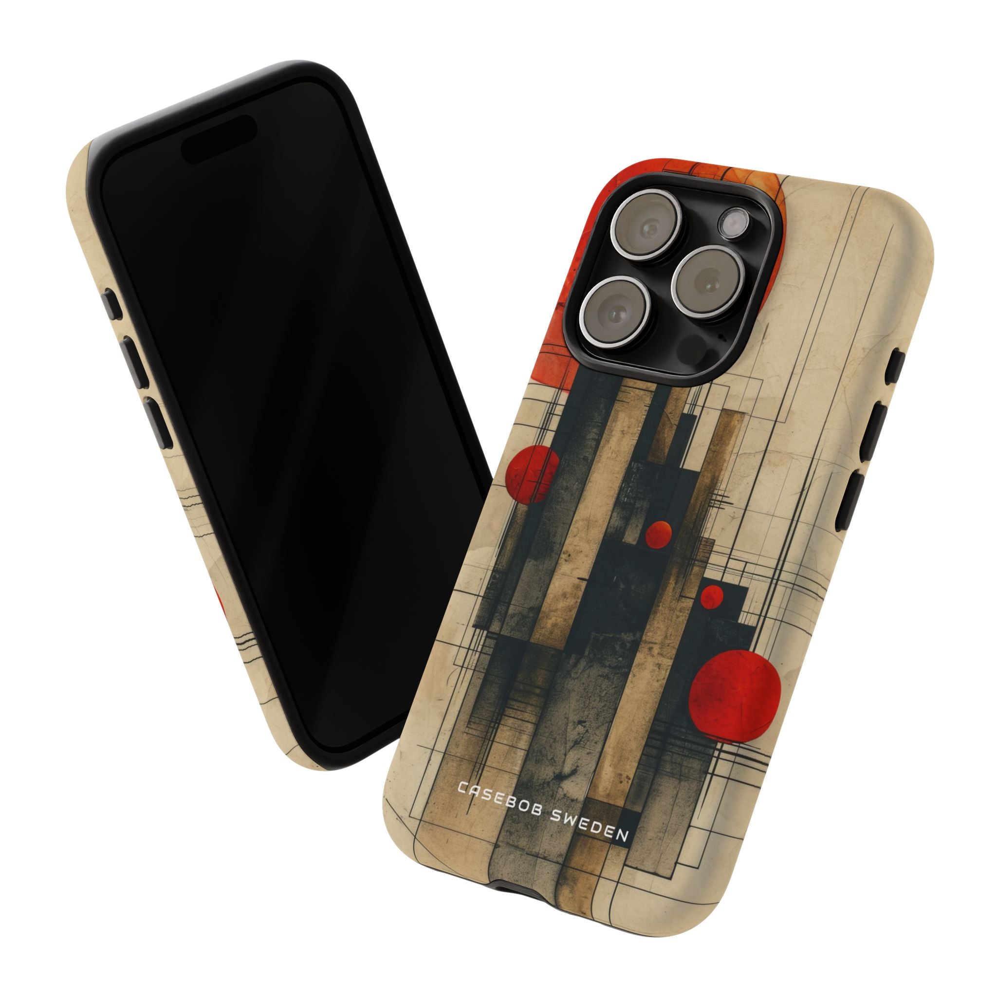 Vintage Geometric Harmony iPhone 15 - Tough Phone Case