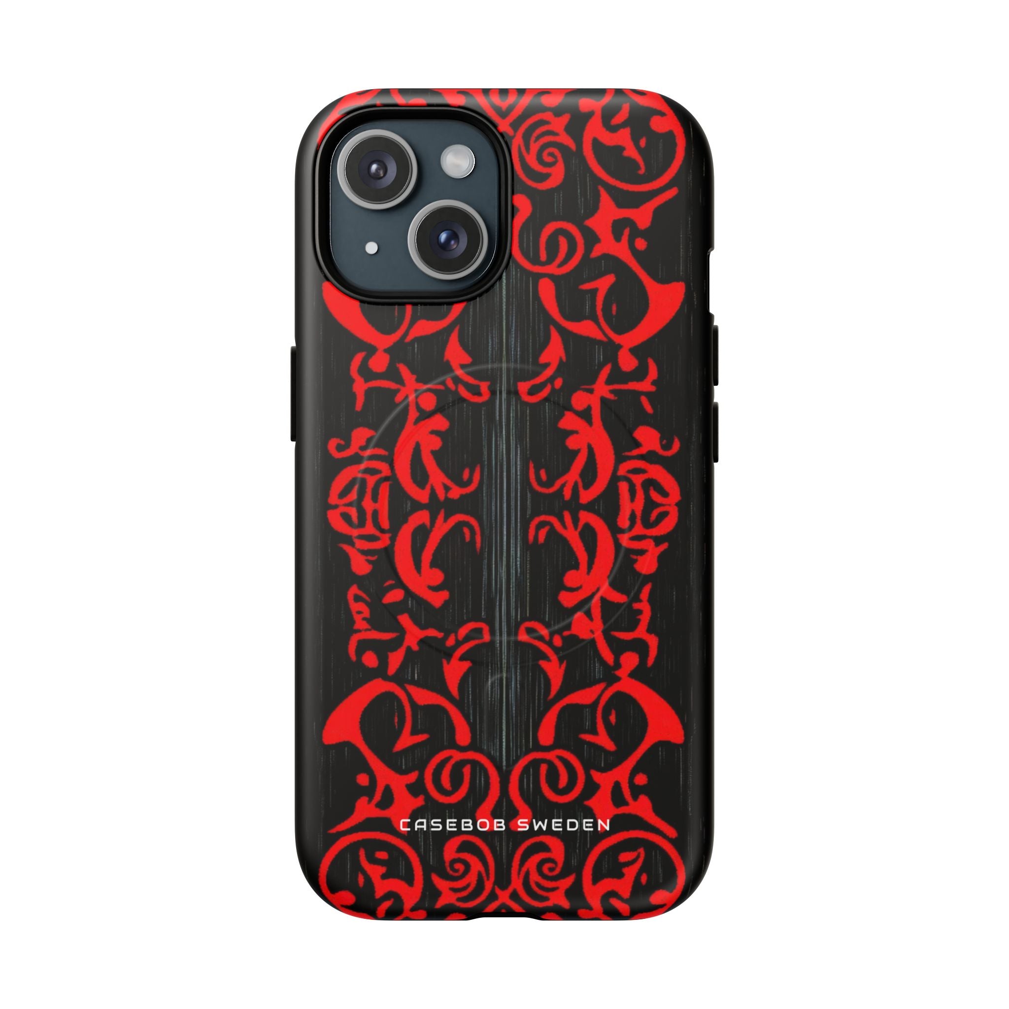 Gothic Crimson Symmetry iPhone 15 | Tough+ Phone Case