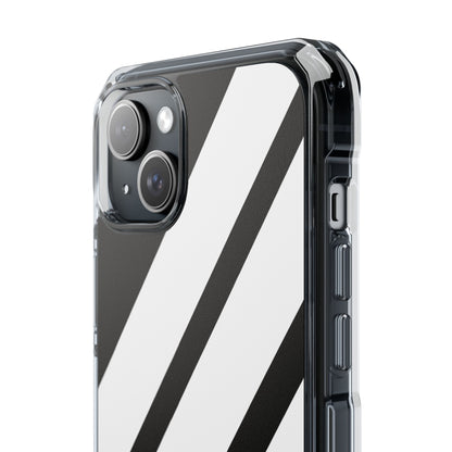 Diagonal Bands Noir iPhone 15 Plus Case - Impact