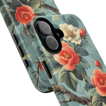 Vintage Floral Romance iPhone 16 - Tough Phone Case