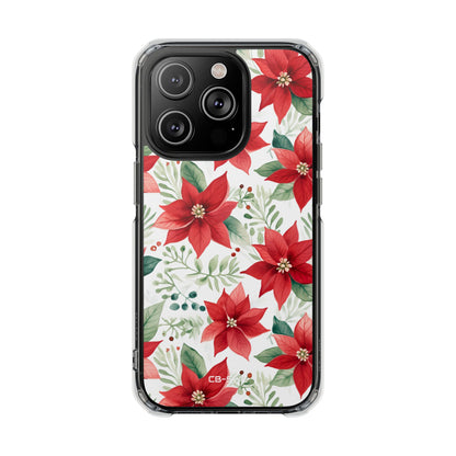 Poinsettias Bloom Bright iPhone Case - Impact