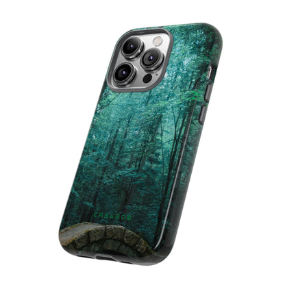 Mystical Forest with Stone Bridge - Protective Phone Case