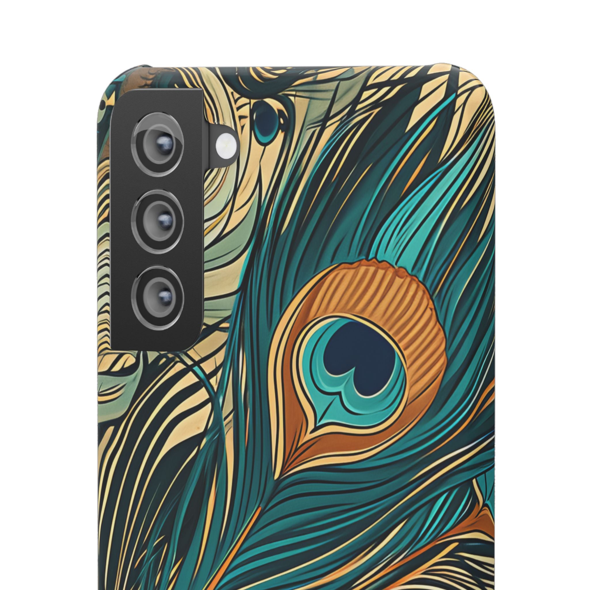 Art Nouveau Peacock Elegance Samsung S21 - Slim Phone Case