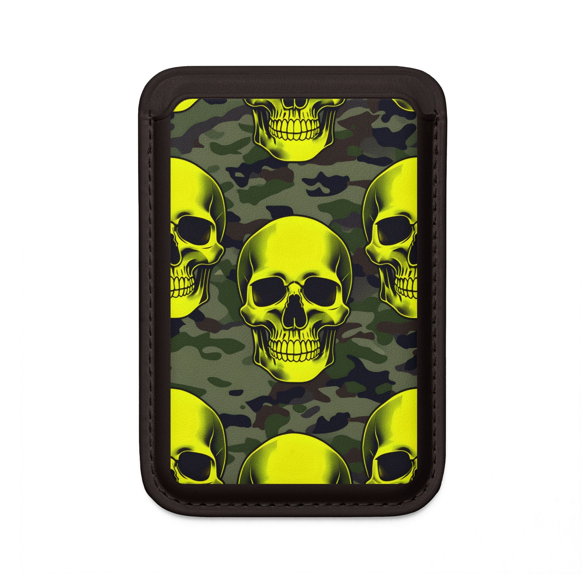 Neon Skull Camo Wallet – MagSafe Ready