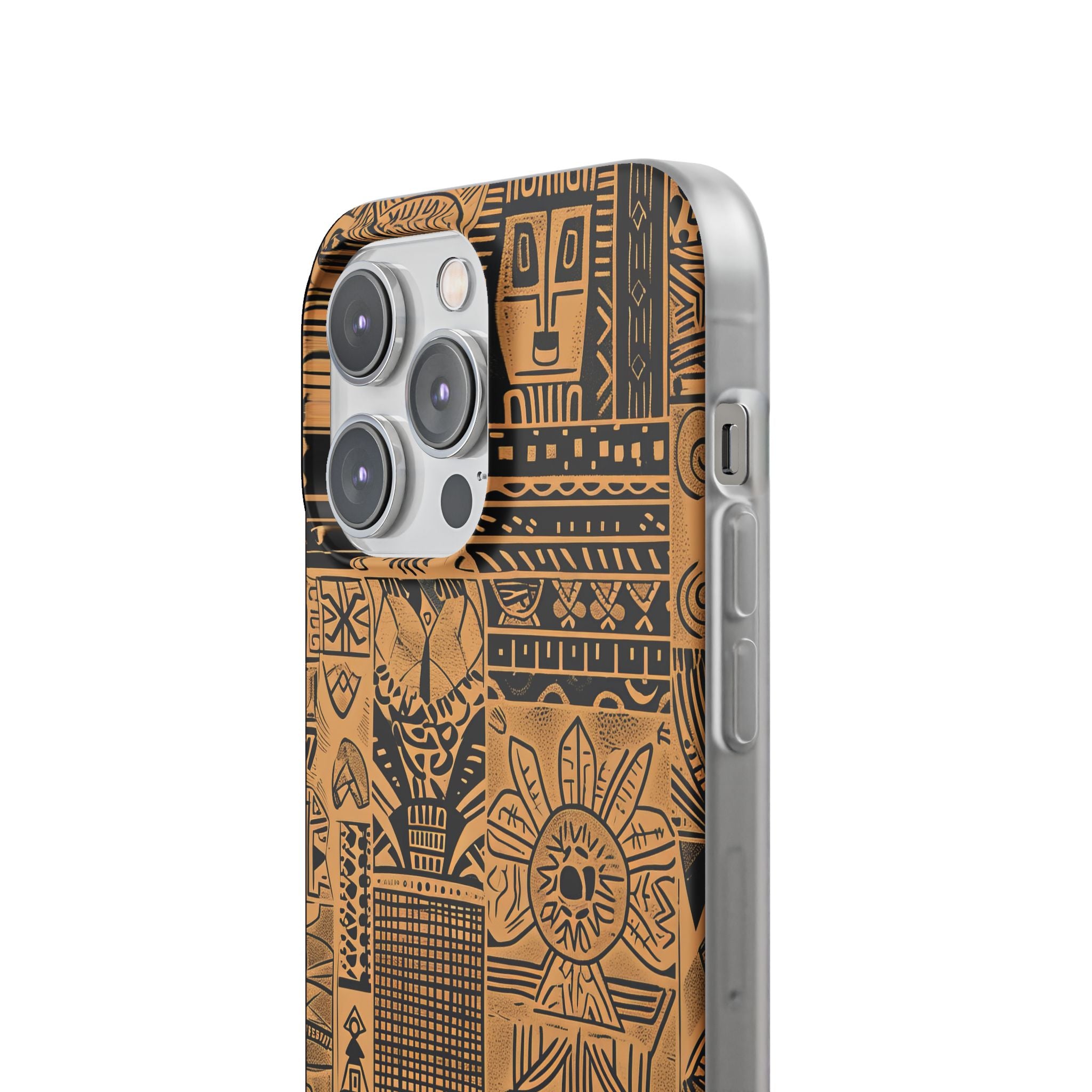 Tribal Faces iPhone 14 Pro Max Case - Soft
