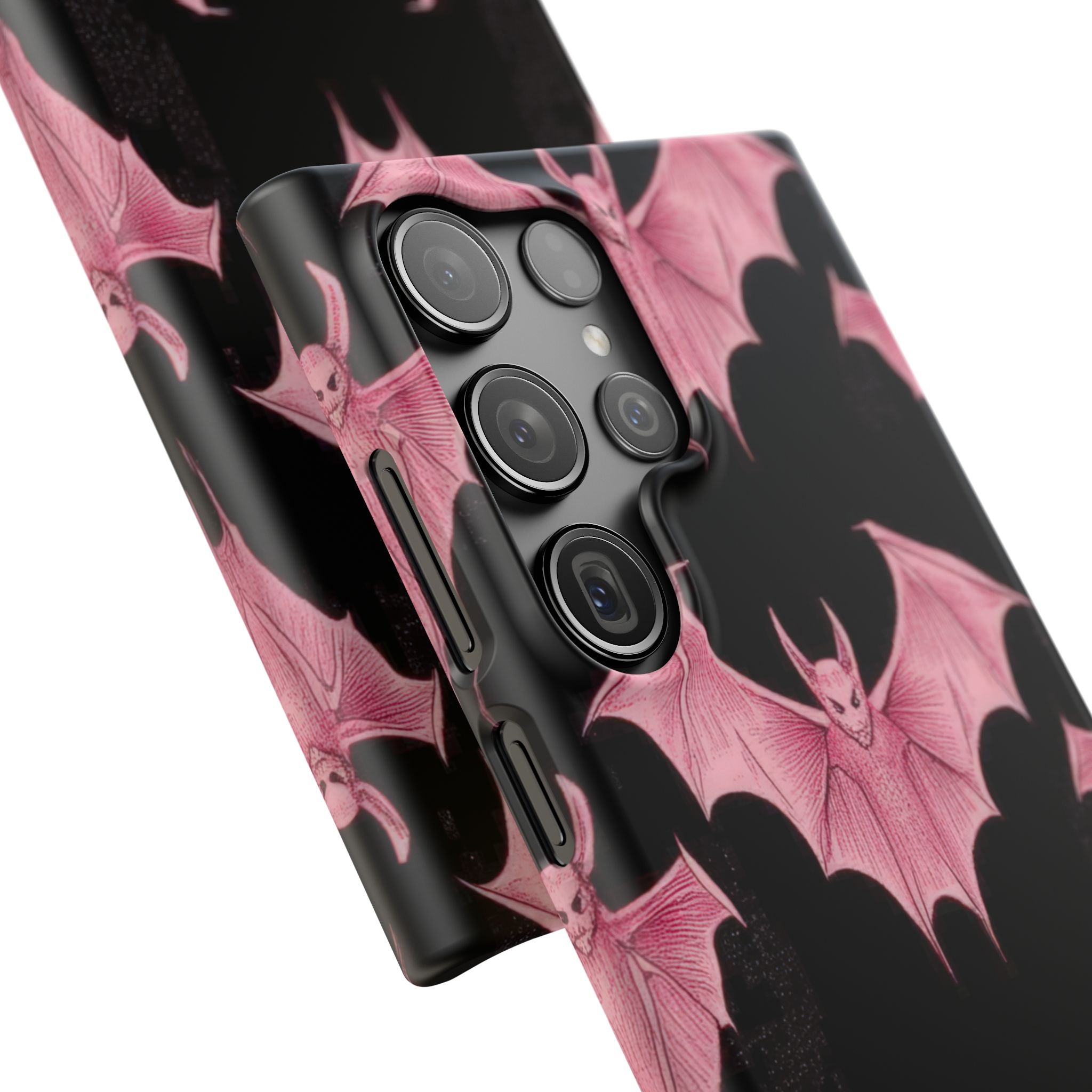 Gothic Pink Bats Aflame Samsung S23 - Slim Phone Case